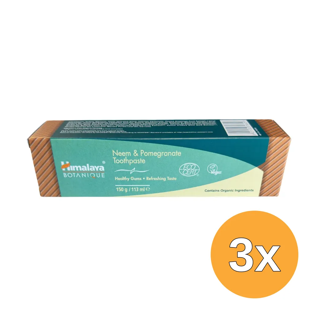 3x Himalaya Neem Pomegranate Tandpasta (150 gr)