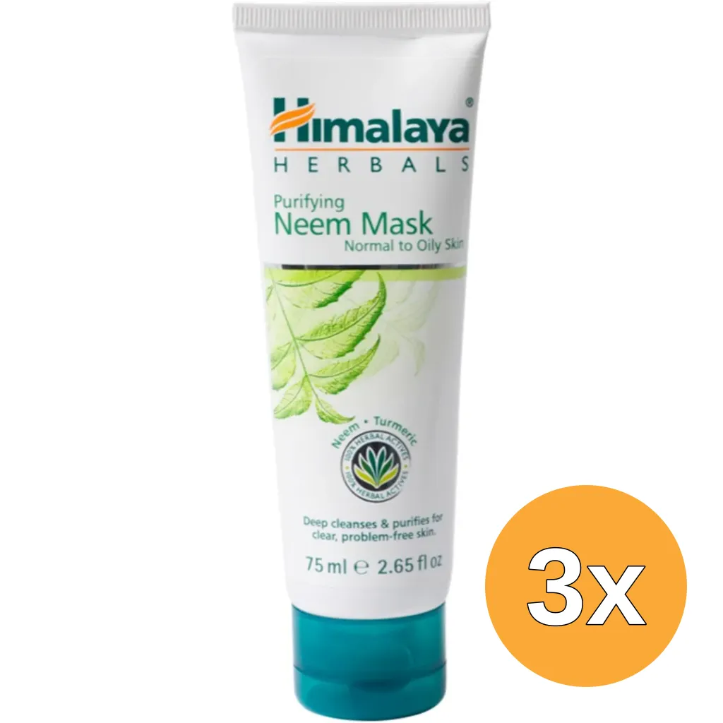 3x Himalaya Herb Neem Face Pack (75 ml)