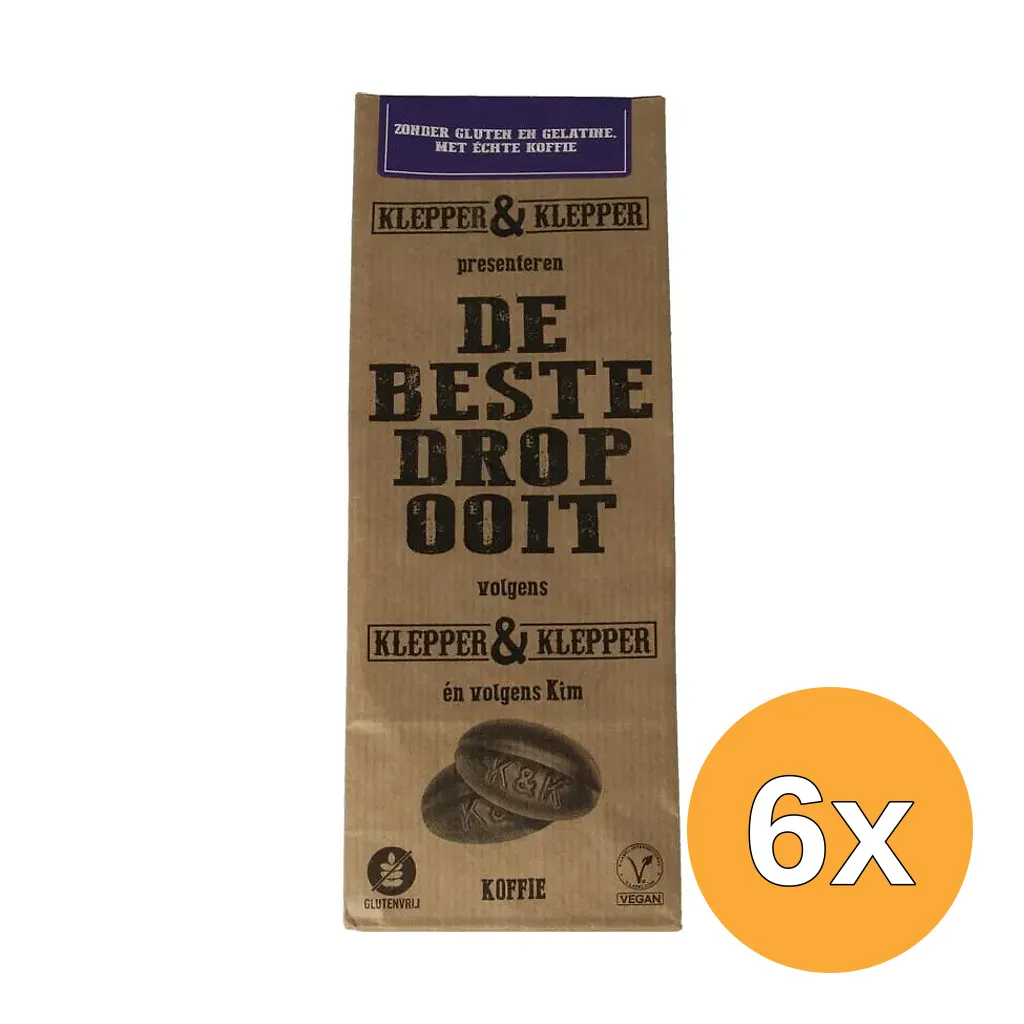 6x Klepper&Klepper De Beste Drop Ooit Koffie (200 gr)