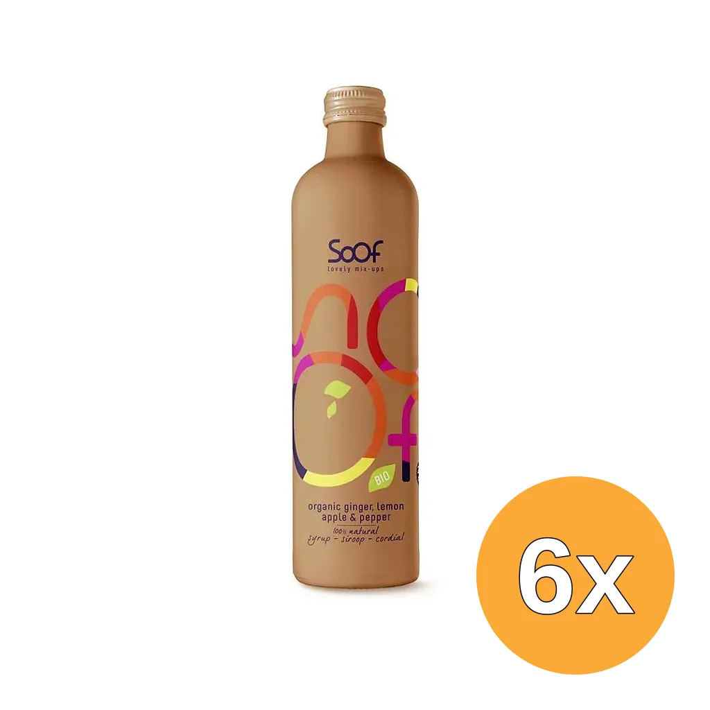 6x Soof Siroop BIO Gember (340 ml)