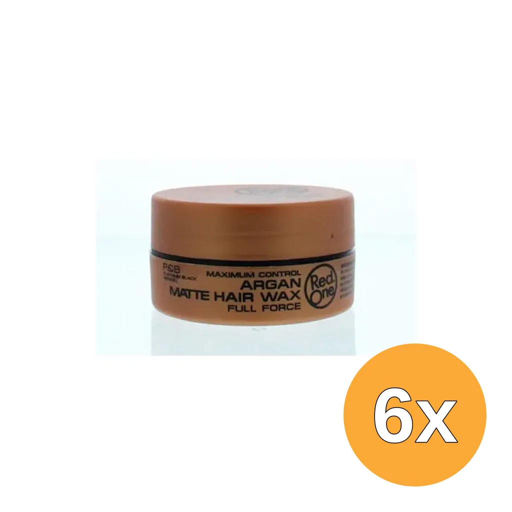 6x Red One Haarwax Keratin Matte (150 ml)