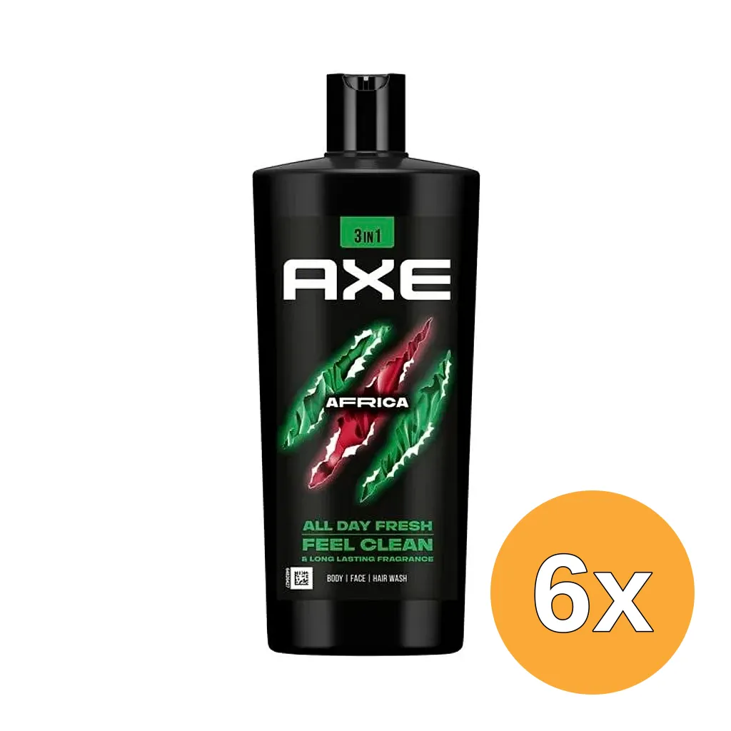 6x Axe Douche Gel Africa (700 ml)