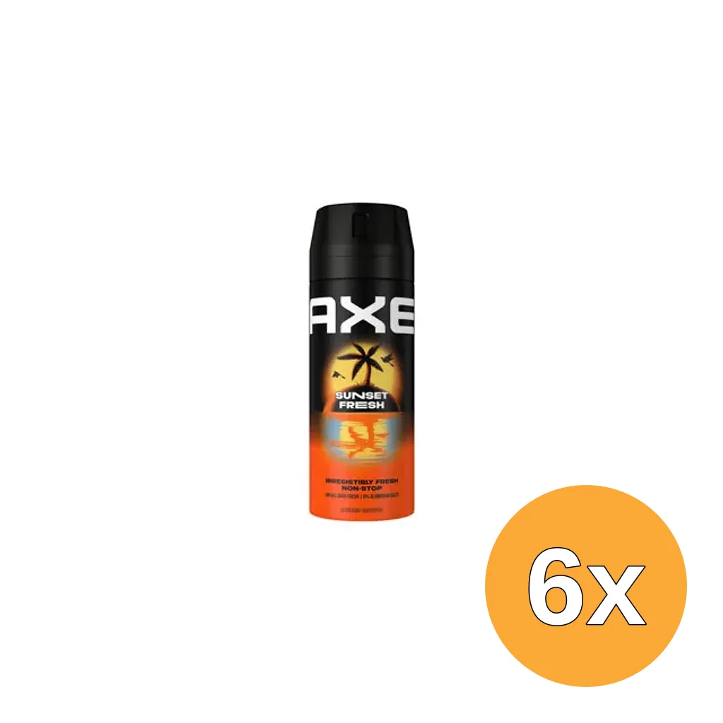 6x Axe Deo Bodyspray Sunset Fresh (150 ml)
