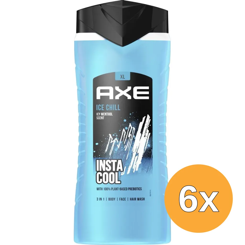 6x Axe Douche Ice Chill Douchegel (400 ml)