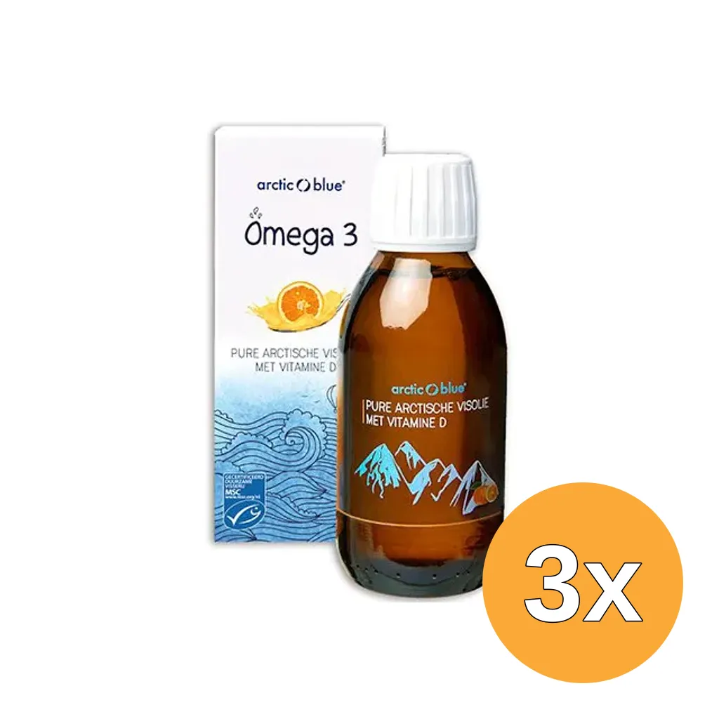 3x Arctic Blue Pure Arctische Visolie MSC (150 ml)
