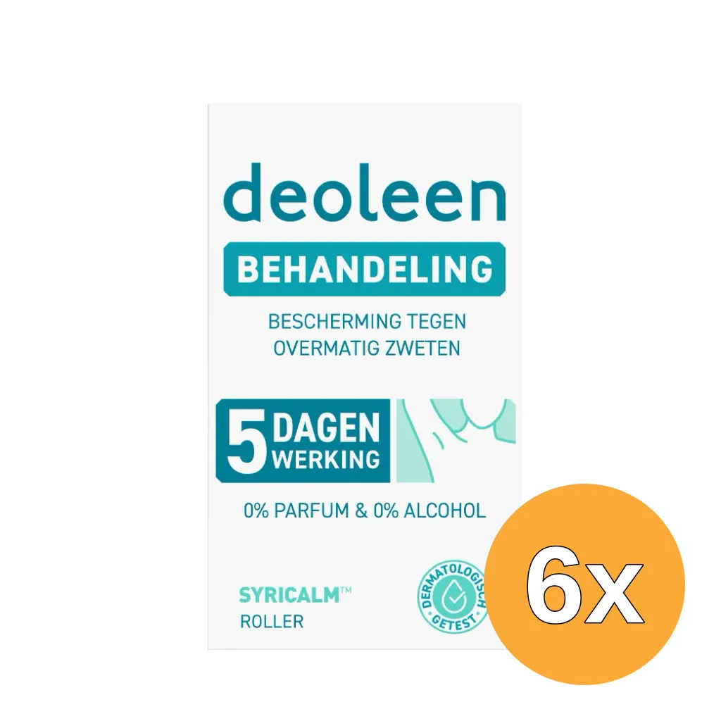 6x Deoleen Behandeling roller - 5 dagen werking (15 ml)