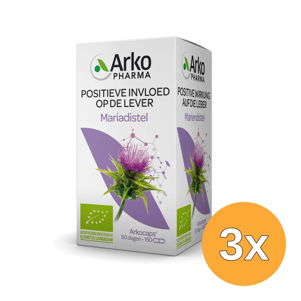 3x Arkocaps Mariadistel (150 capsules)
