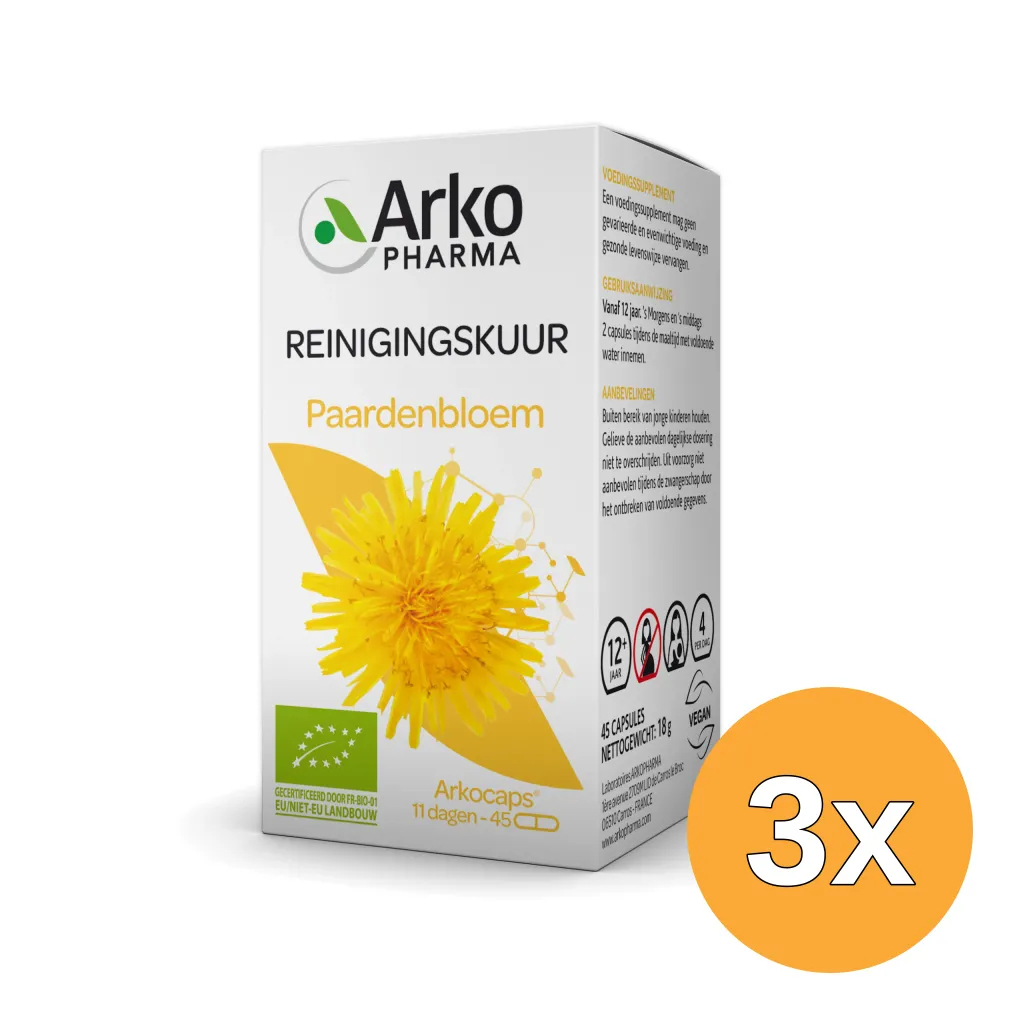 3x Arkocaps Paardenbloem Bio (45 capsules)