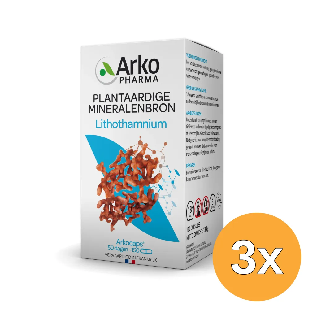 3x Arkocaps Lithothamnium (150 capsules)