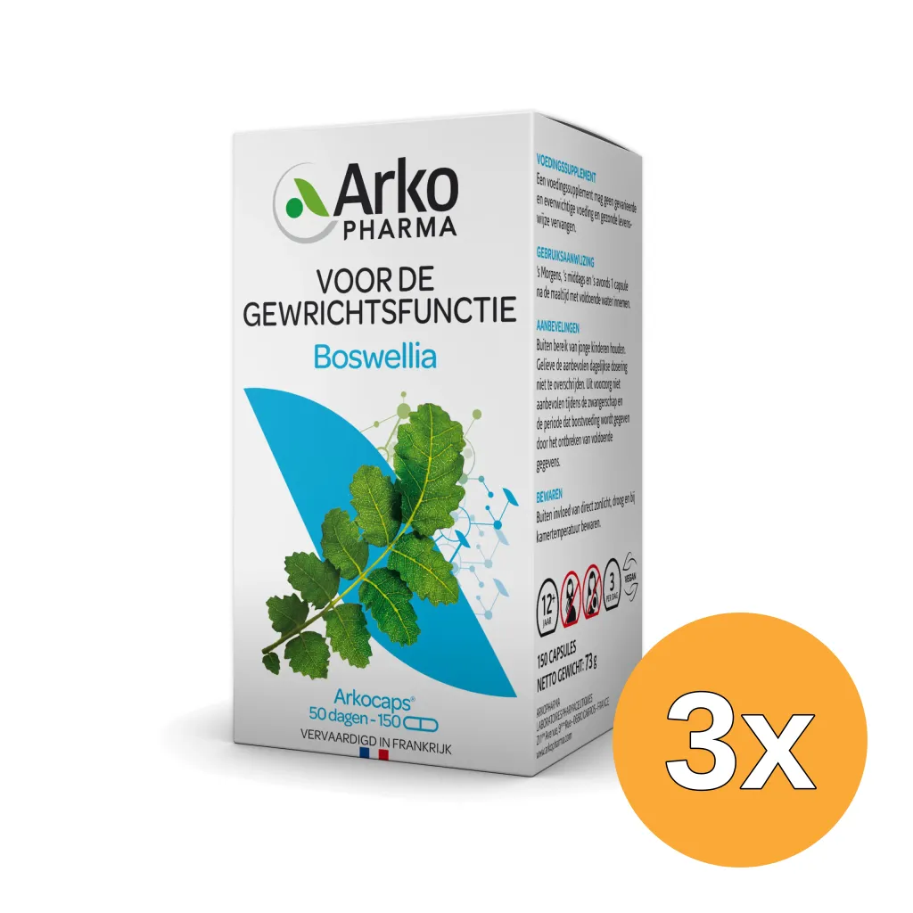 3x Arkocaps Boswellia (150 capsules)