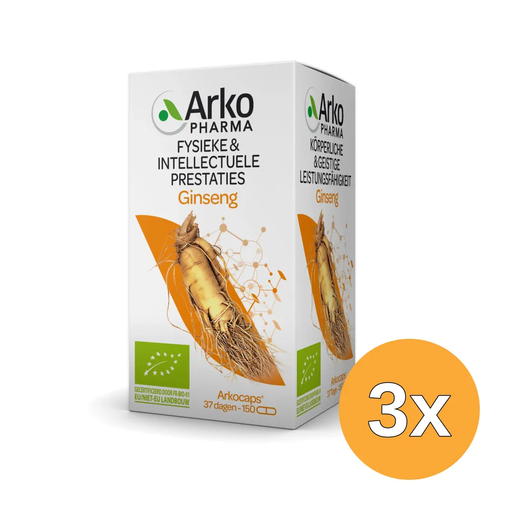 3x Arkocaps Ginseng (150 capsules)