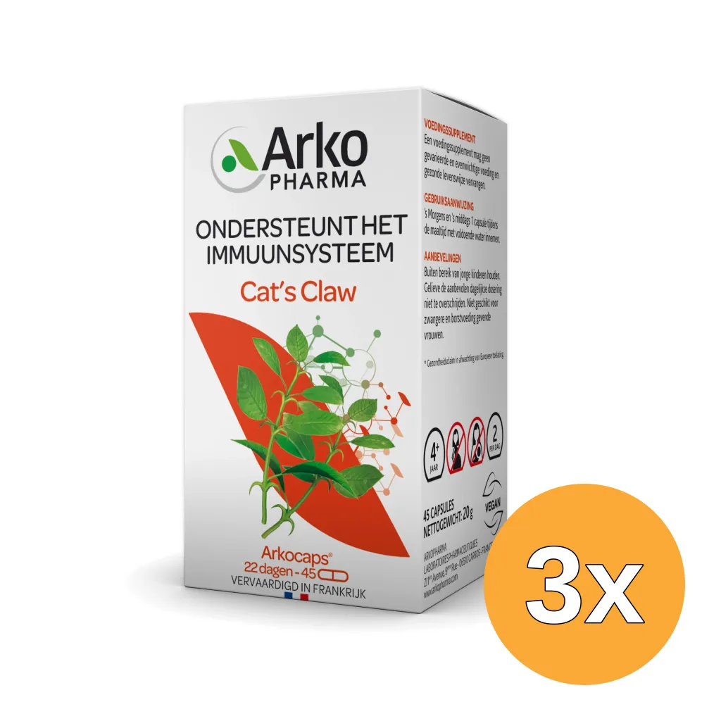 3x Arkocaps Cats Claw (45 capsules)