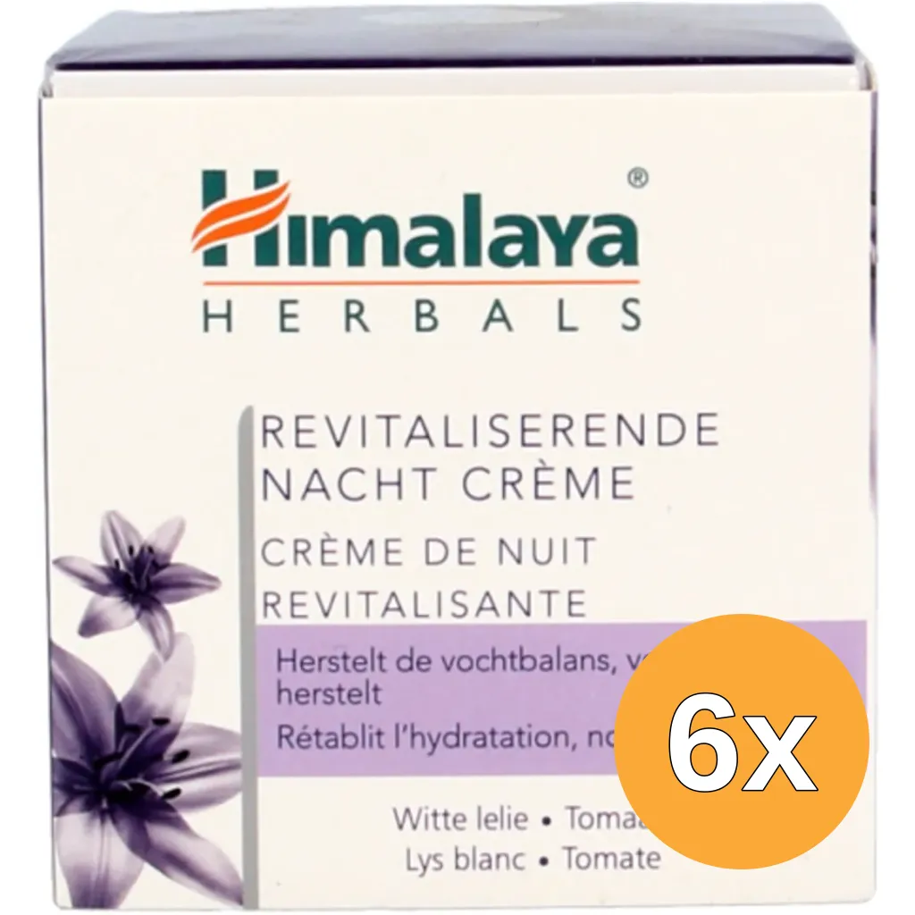 6x Himalaya Herb Revitaliserende Nachtcreme (50 ml)