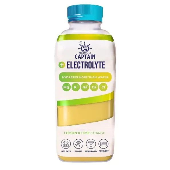 The Gutsy Captain Electrolyte Lemon & Lime (600 ml)