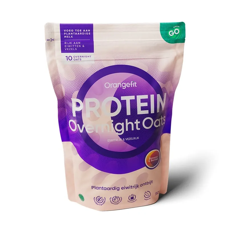 Orangefit Protein Overnight Oats Banaan And Berries (750 gr)