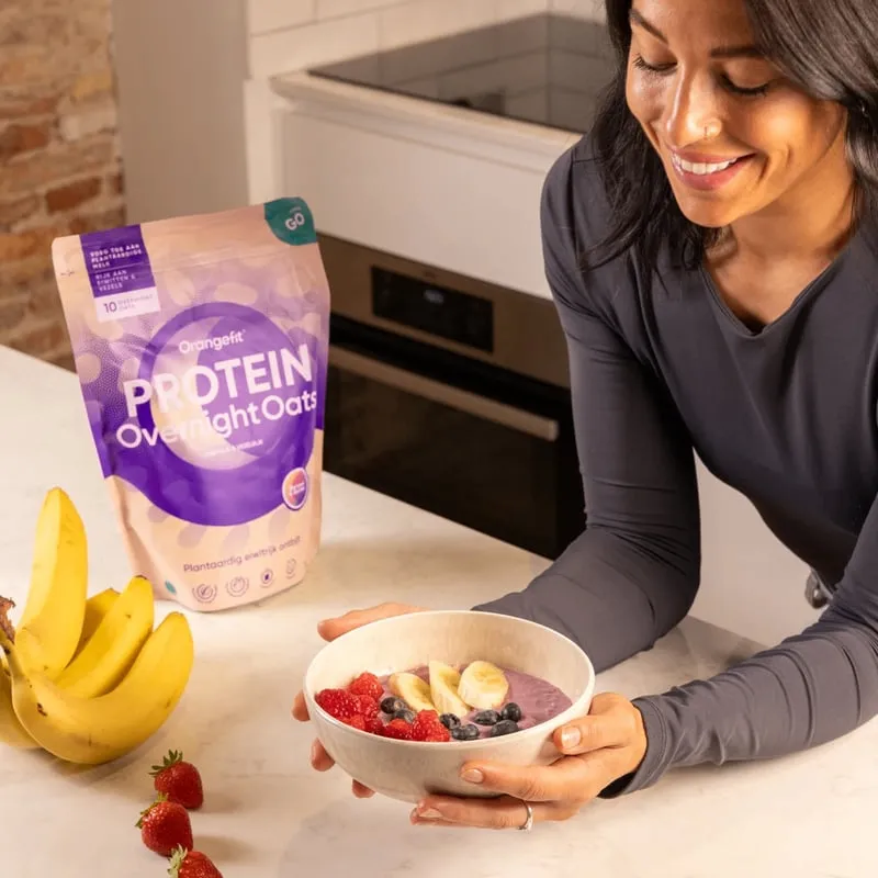 Orangefit Protein Overnight Oats Banaan And Berries (750 gr) - image 2