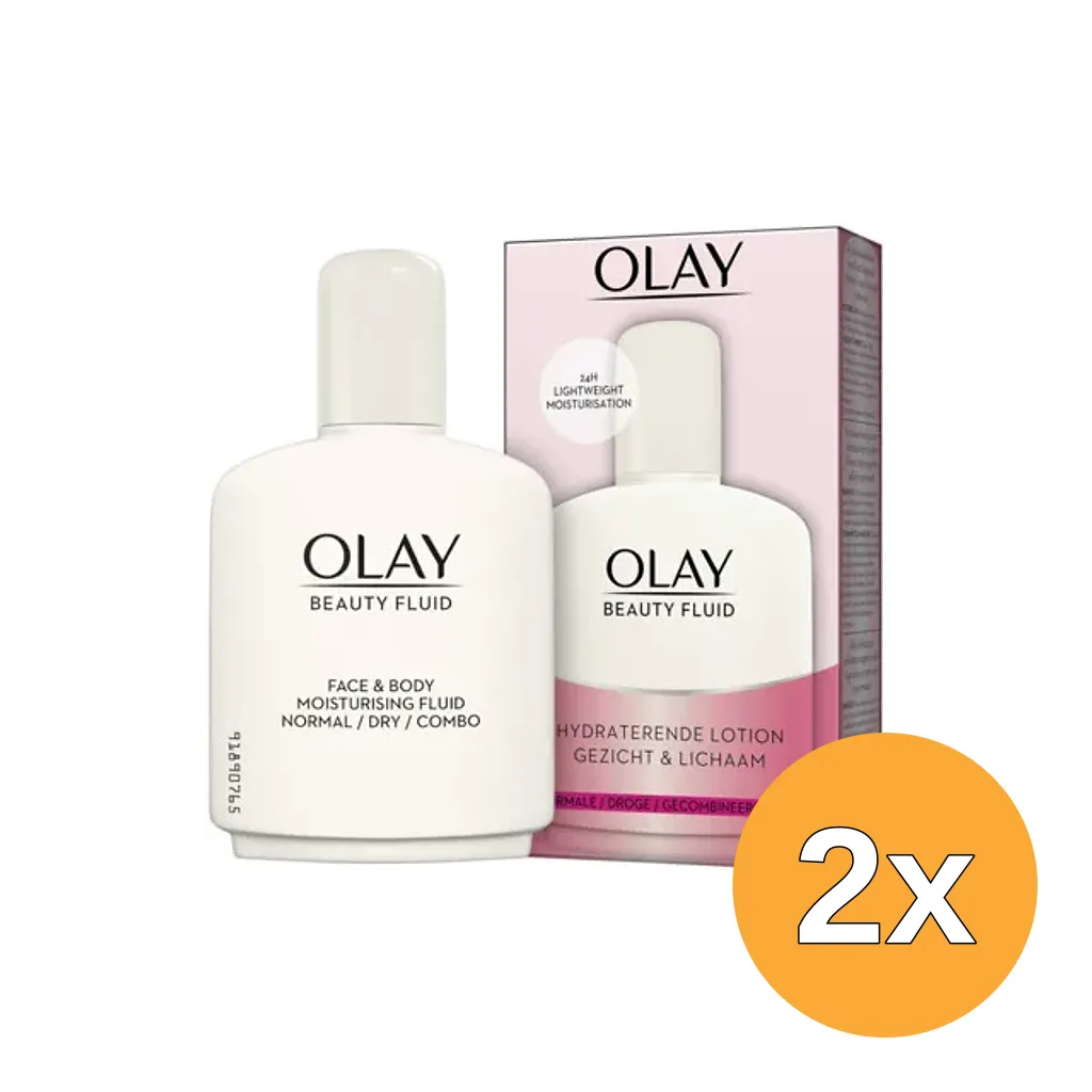 2x Olay Essential Beauty Fluid Lotion (100 ml)