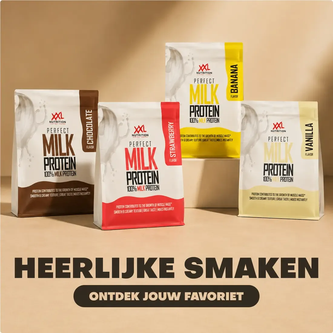 XXL Nutrition Perfect Milk Protein Banaan (300 gr) - image 4