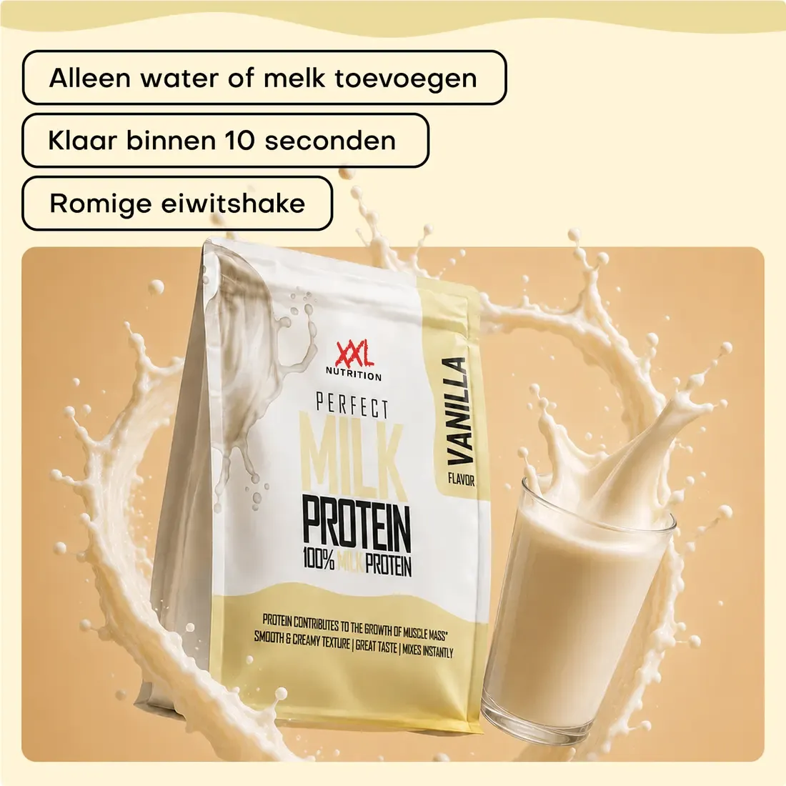 XXL Nutrition Perfect Milk Protein - Vanille (1000 gr) - image 3