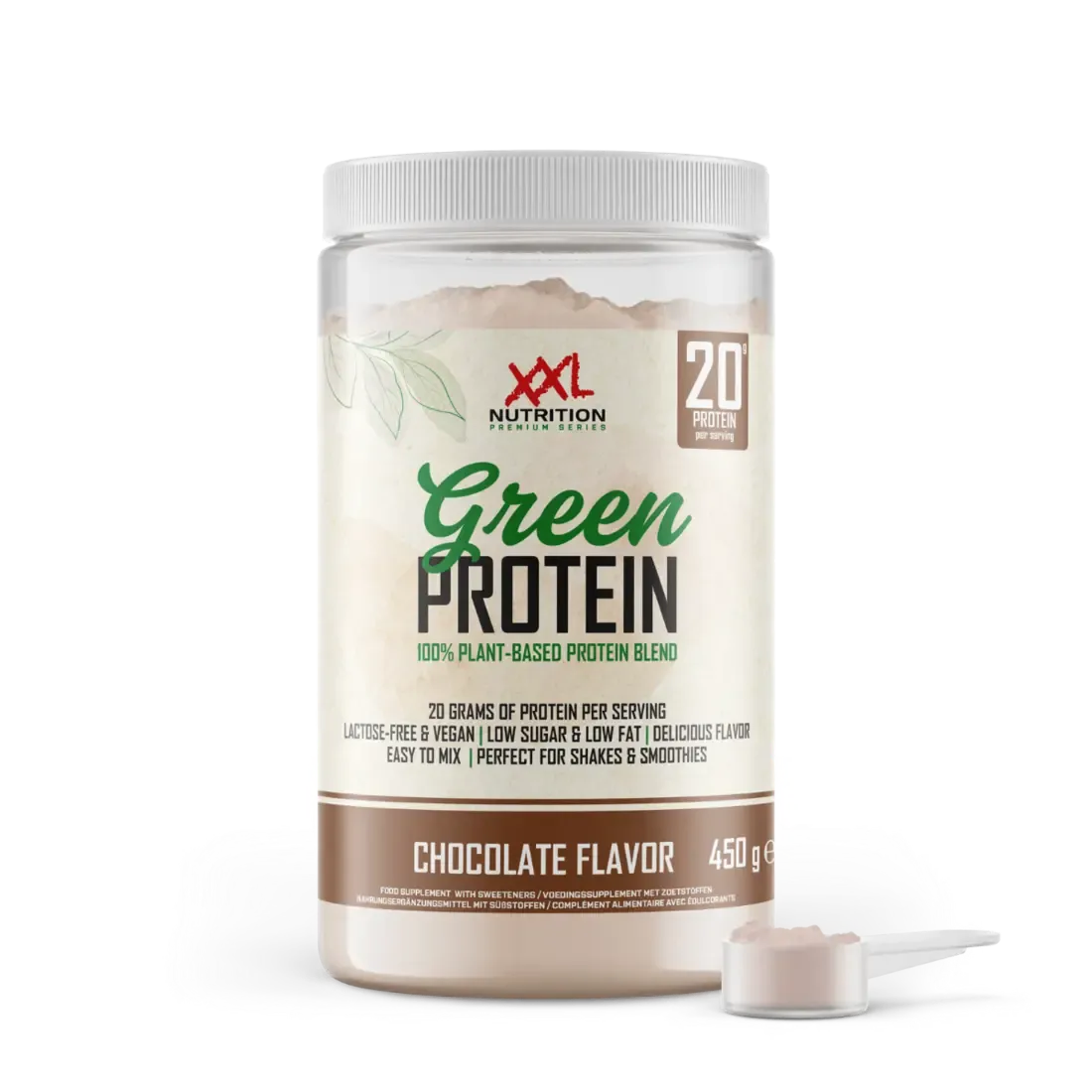 XXL Nutrition Green Protein - Chocolade (450 gr)