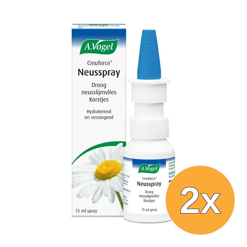 2x A.Vogel Cinuforce neusspray droge neusslijmvlies (15 ml)