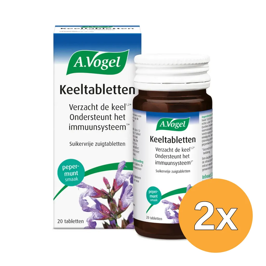 2x A.Vogel Keel (20 tabletten)