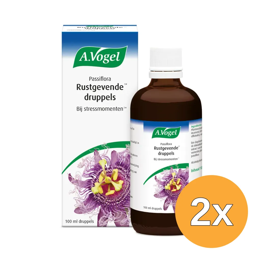 2x A.Vogel Passiflora rustgevende druppels (100 ml)