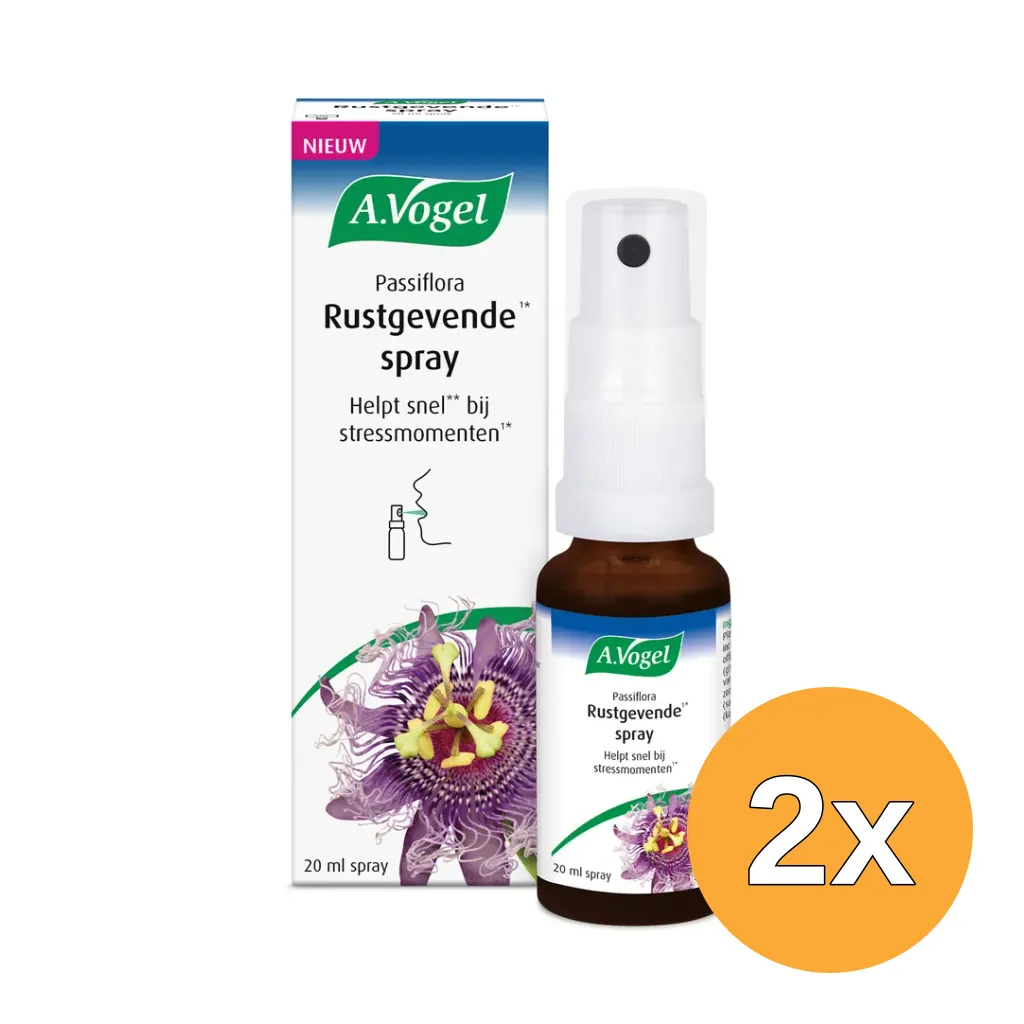 2x A.Vogel Passiflora rustgevende spray (20 ml)