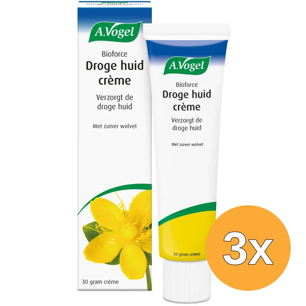 3x A.Vogel Bioforce droge huid creme (30 gr)