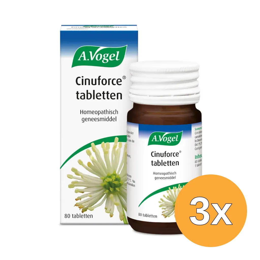 3x A.Vogel Cinuforce (80 tabletten)