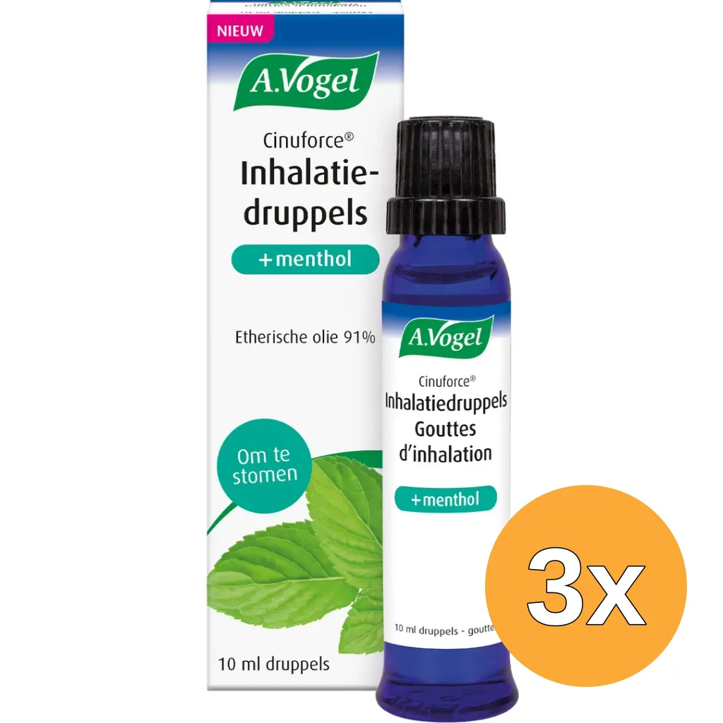 3x A.Vogel Cinuforce inhalatiedruppels (10 ml)