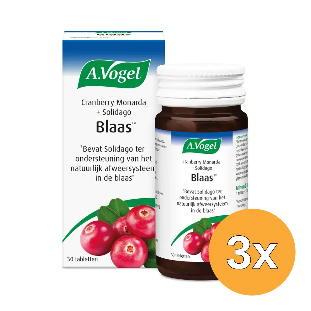 3x A.Vogel Cranberry Monarda (30 tabletten)