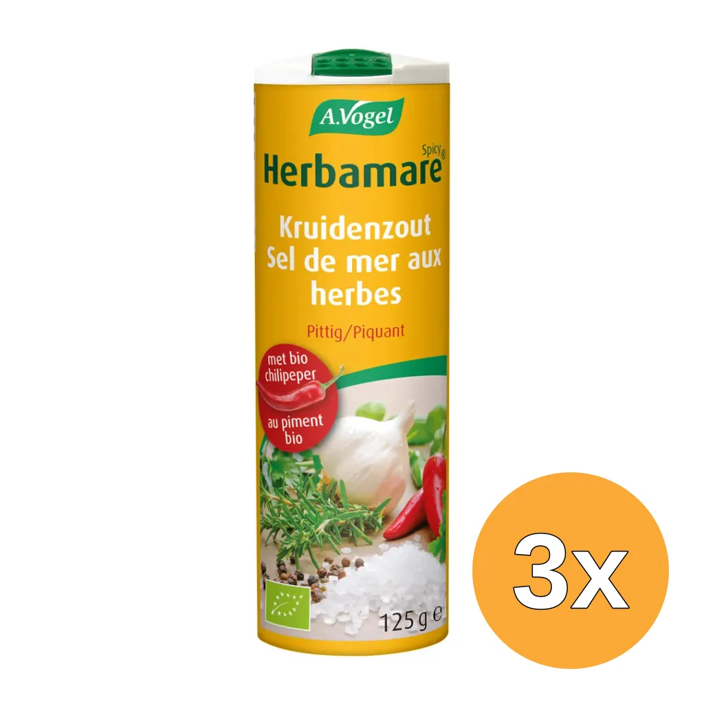 3x A.Vogel Herbamare Spicy Bio (125 gr)