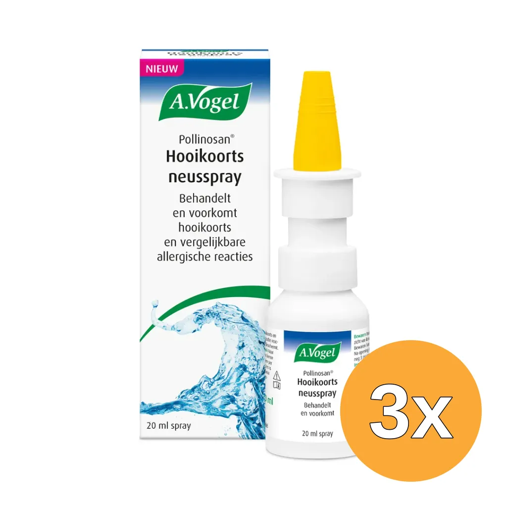 3x A.Vogel Pollinosan hooikoorts neusspray (20 ml)