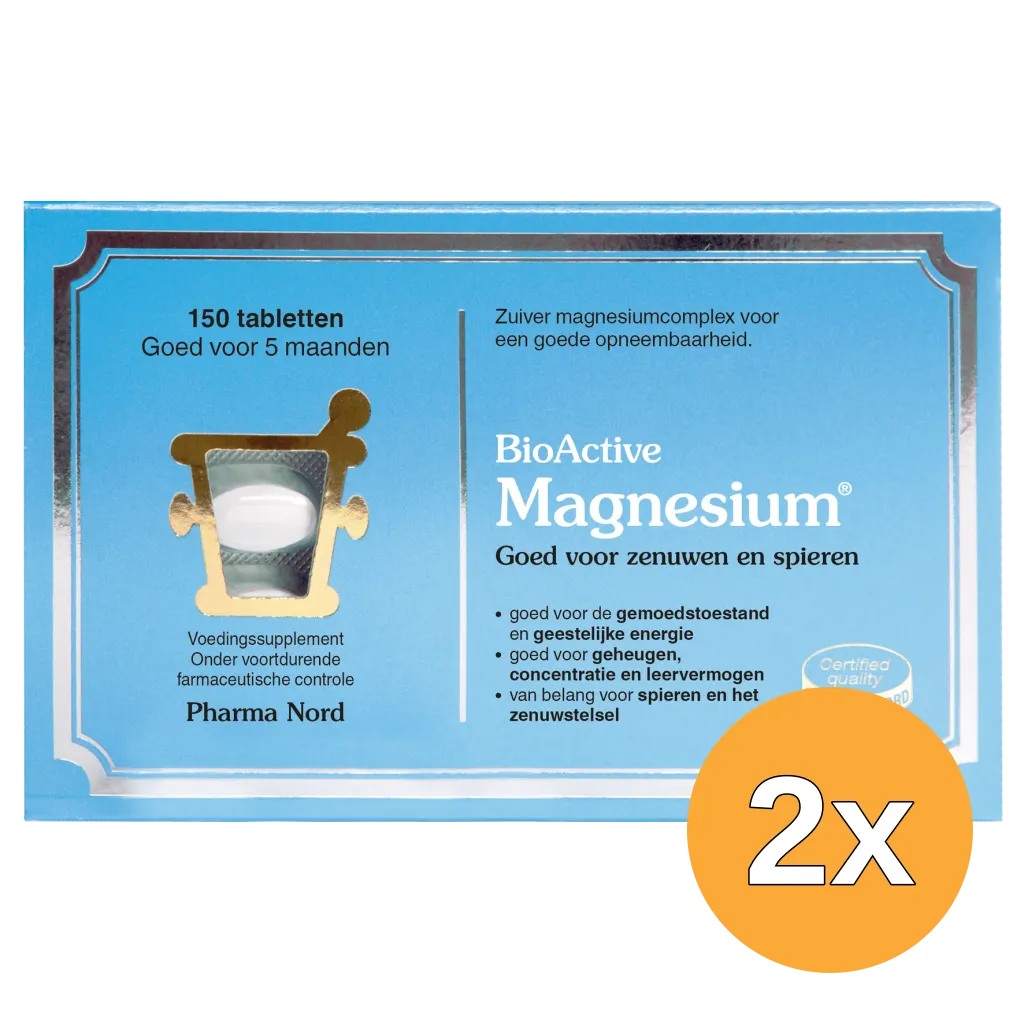 2x Pharma Nord BioActive Magnesium (150 tabletten)