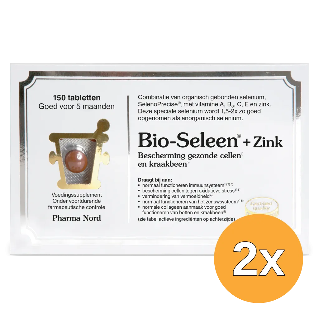 2x Pharma Nord Bio Seleen & Zink (150 tabletten)