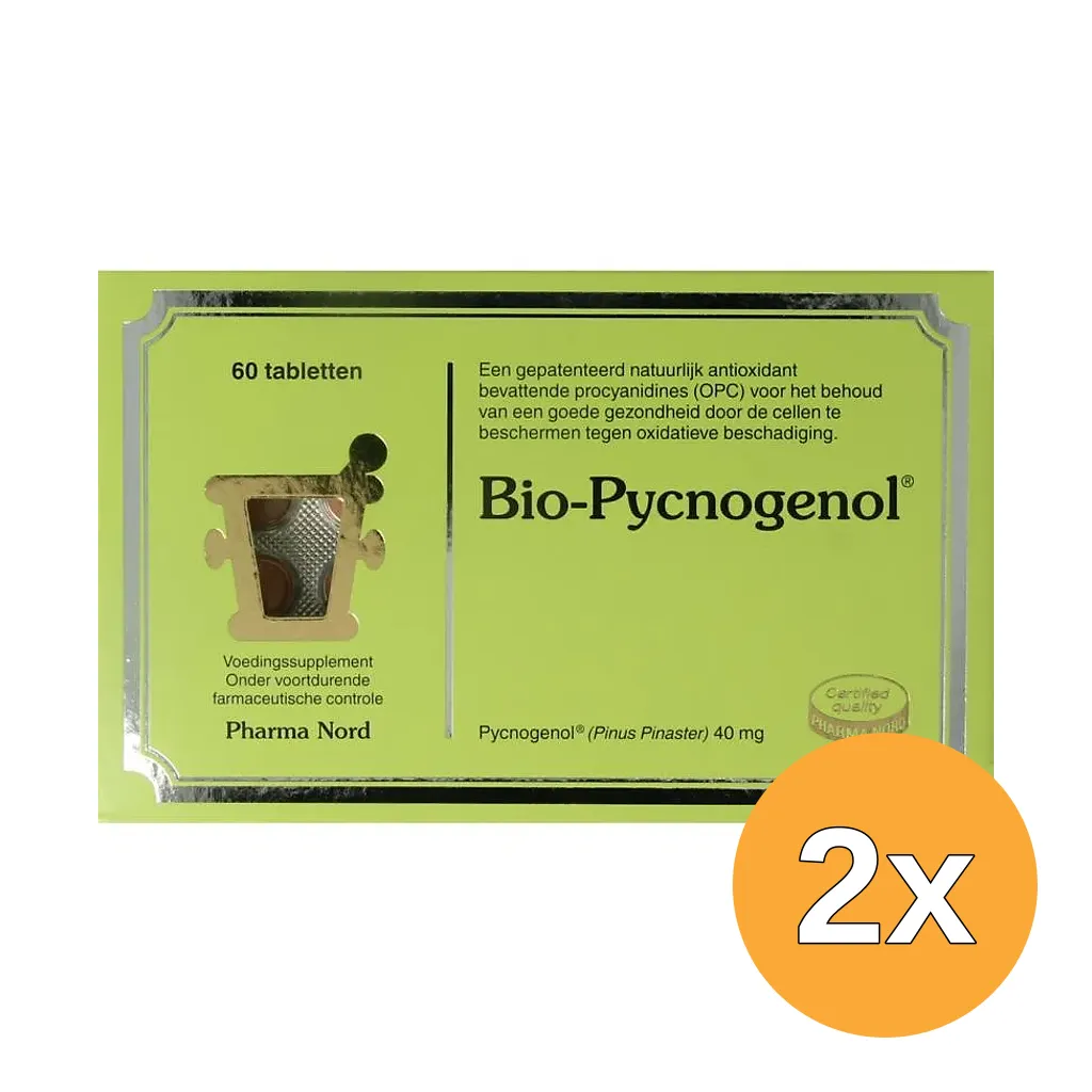 2x Pharma Nord Bio-Pycnogenol (60 tabletten)