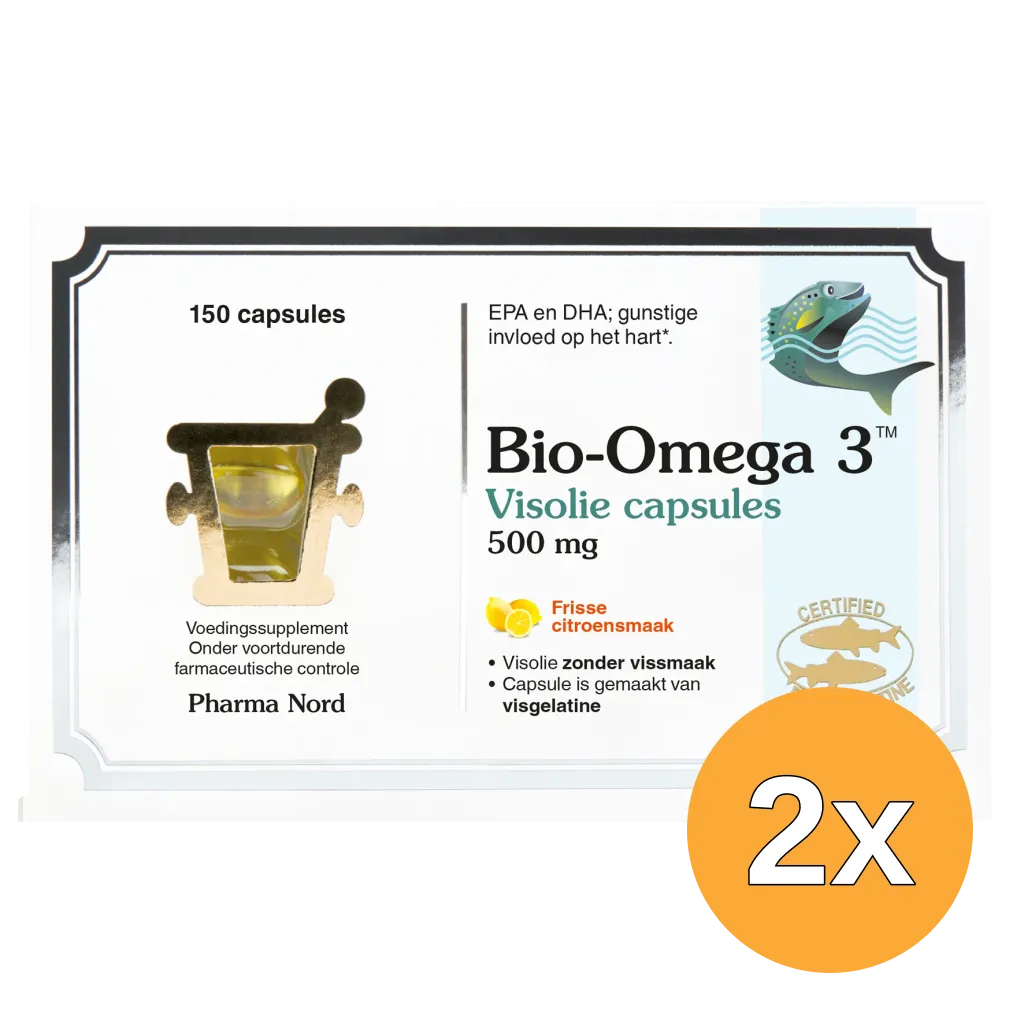 2x Pharma Nord Bio Omega 3 Visolie (150 capsules)