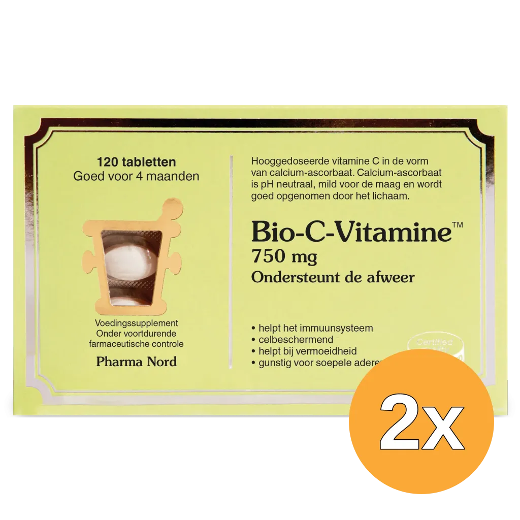 2x Pharma Nord Bio C Vitamine (120 tabletten)