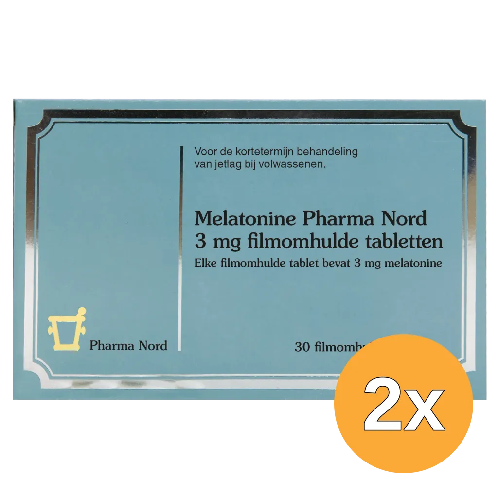 2x Pharma Nord Melatonine 3mg (30 tabletten)
