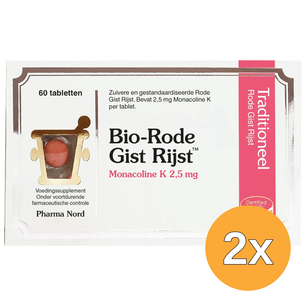 2x Pharma Nord Bio Rode Gist Rijst (60 tabletten)