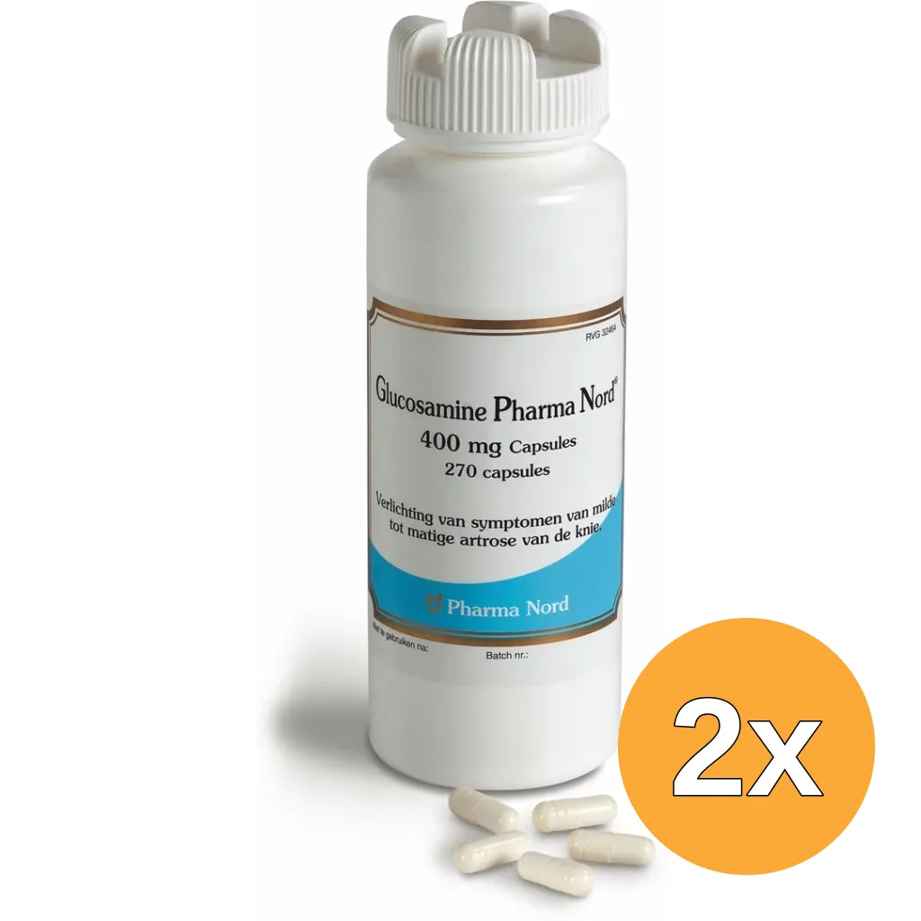 2x Pharma Nord Glucosamine 400 (270 capsules)