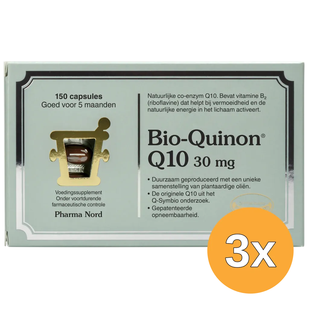 3x Pharma Nord Bio Quinon Q10 30mg (150 capsules)