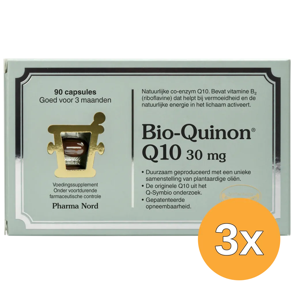 3x Pharma Nord Bio Quinon Q10 30mg (90 capsules)