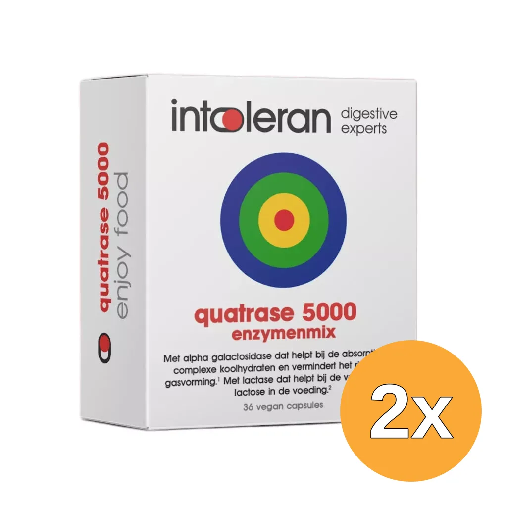 2x Intoleran Quatrase 5000 (36 capsules)