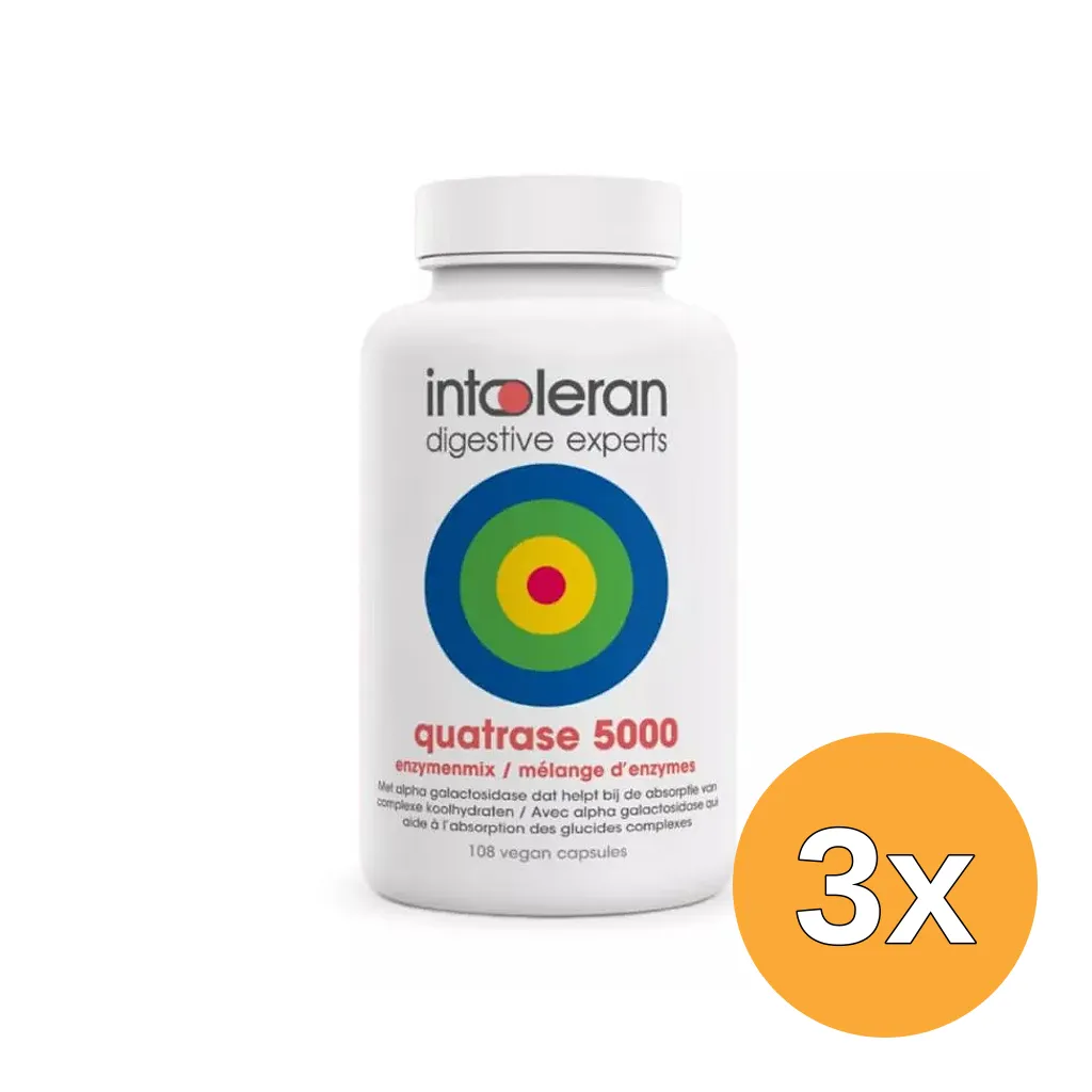 3x Intoleran Quatrase 5.000 (108 capsules)