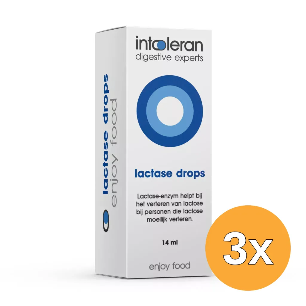 3x Intoleran Lactase drops (14 ml)