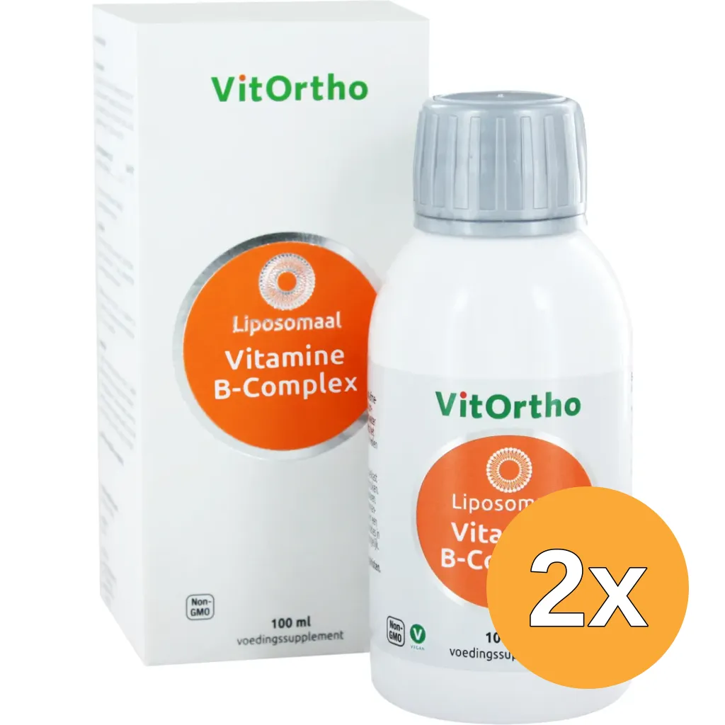 2x VitOrtho Vitamine B-complex liposomaal (100 ml)