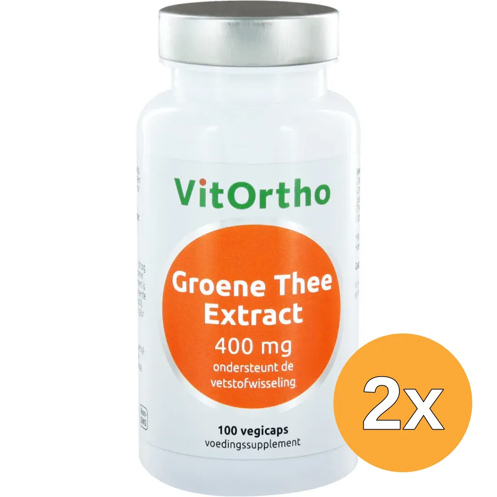 2x VitOrthogroene thee extract 400 mg (100 vega capsules)