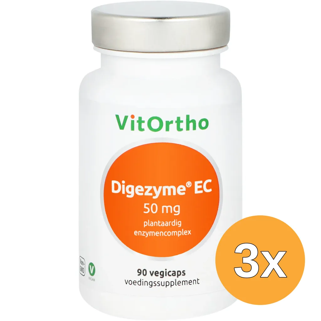 3x Vitortho Digezyme Ec (90 vega capsules)